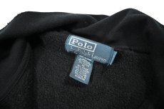 画像4: Used Polo Ralph Lauren Full Zip Sweat Shirt Black/White ラルフローレン (4)