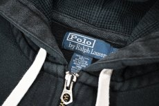 画像4: Used Polo Ralph Lauren Full Zip Sweat Hoodie Black ラルフローレン (4)