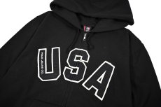 画像2: Deadstock Polo Jeans Co. Full Zip Sweat Hoodie Black ラルフローレン (2)