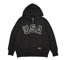 画像1: Deadstock Polo Jeans Co. Full Zip Sweat Hoodie Black ラルフローレン (1)