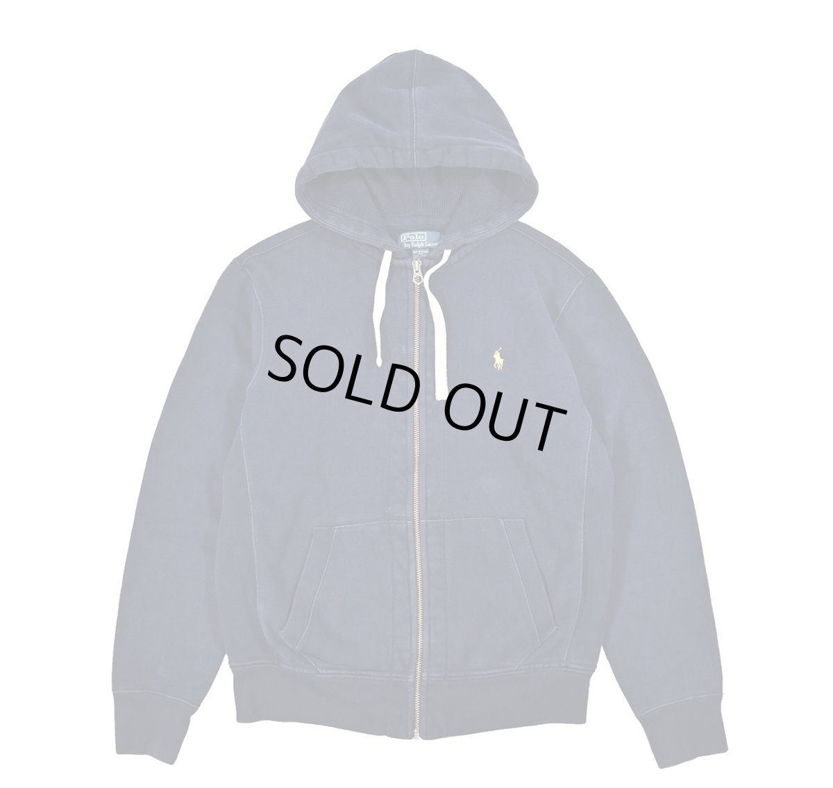 画像1: Used Polo Ralph Lauren Full Zip Sweat Hoodie Navy ラルフローレン (1)