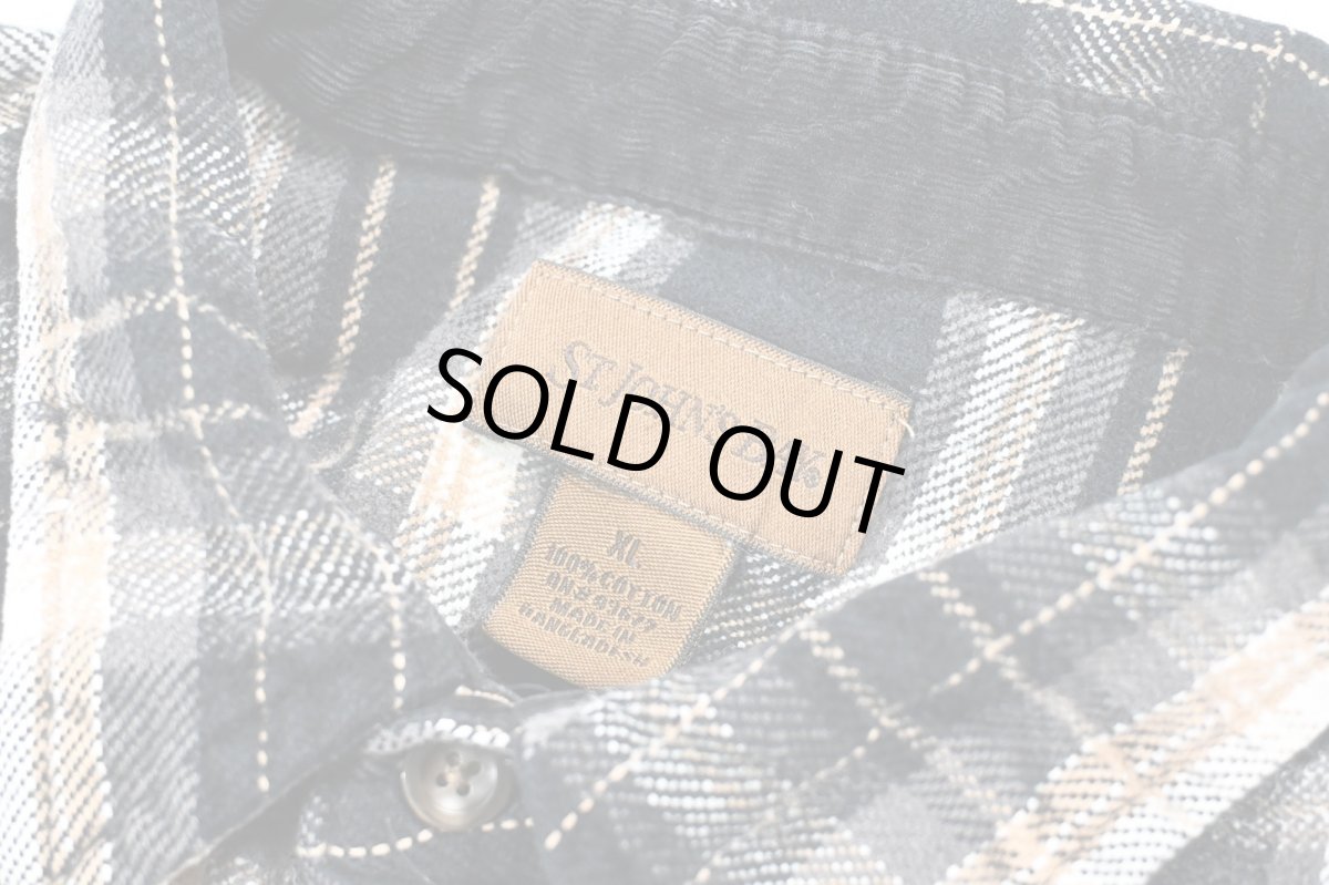 画像4: Used St John's Bay Heavy Flannel Box Shirt (4)