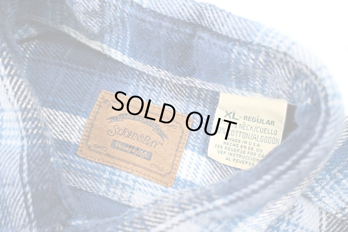 画像4: Used St John's Bay Heavy Flannel Shirt made in USA (4)
