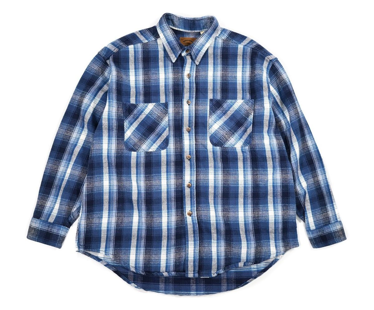 画像1: Used St John's Bay Heavy Flannel Shirt made in USA (1)