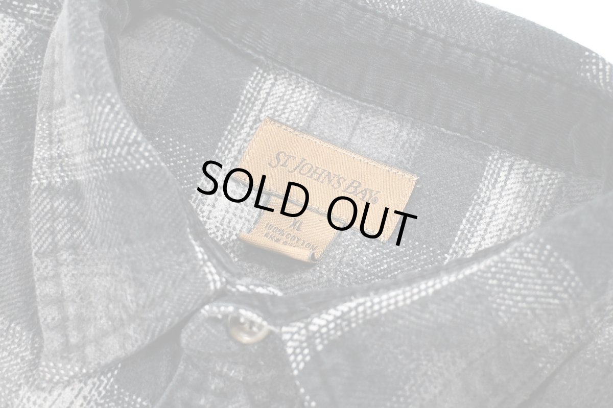 画像4: Used St John's Bay Heavy Flannel Box Shirt (4)