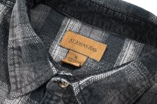 画像4: Used St John's Bay Heavy Flannel Box Shirt (4)