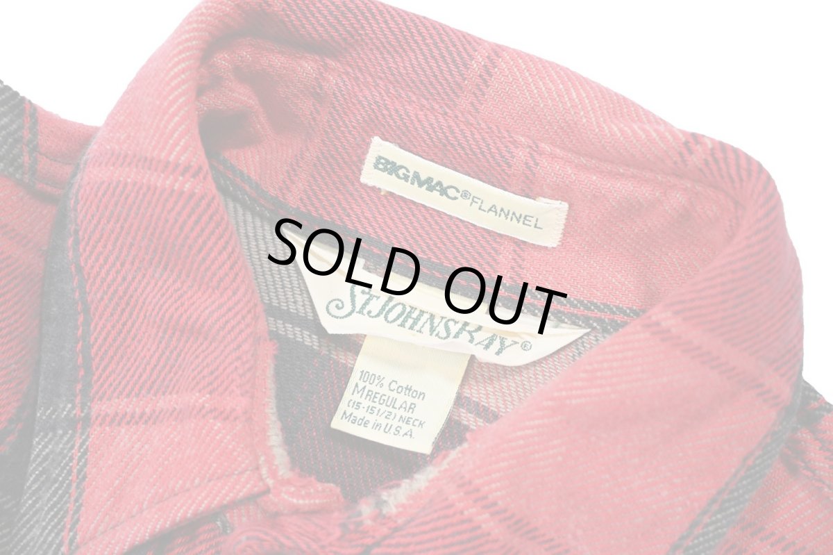 画像4: Used St John's Bay Big Mac Heavy Flannel Shirt made in USA (4)