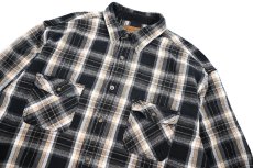 画像2: Used St John's Bay Heavy Flannel Box Shirt (2)
