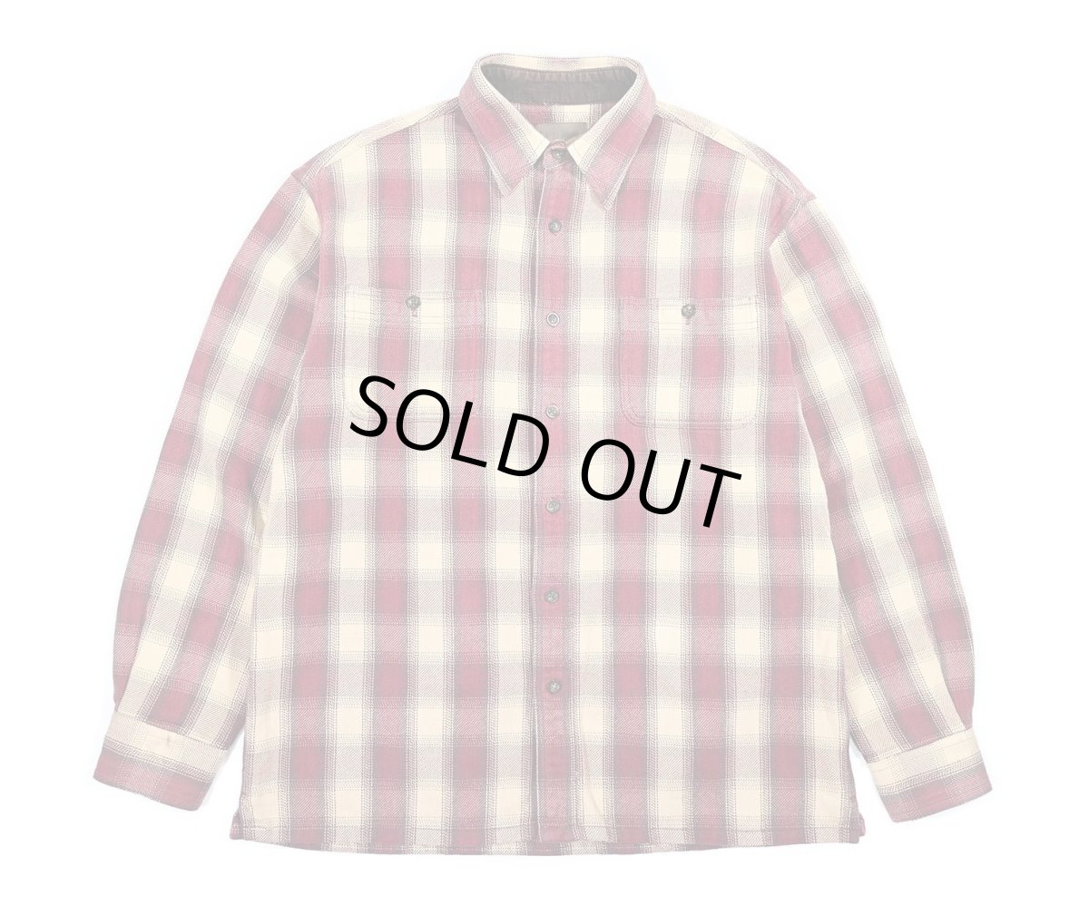 画像1: Used St John's Bay Heavy Flannel Box Shirt (1)