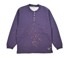 画像1: Used Russell Athletic Henley Neck Sweat Shirt made in USA (1)