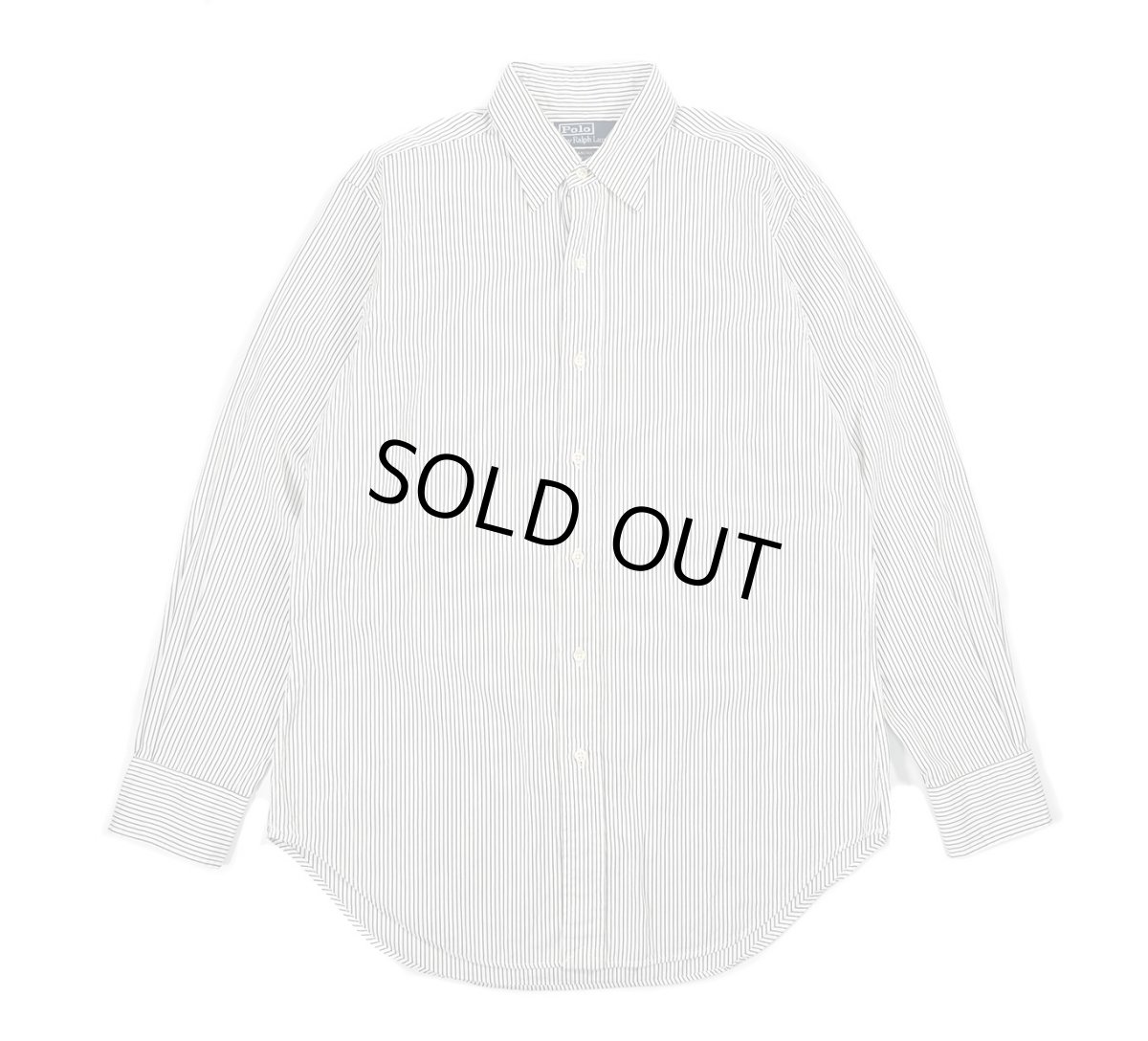 画像1: Used Ralph Lauren Stripe Shirt "Andrew Classic Fit" (1)