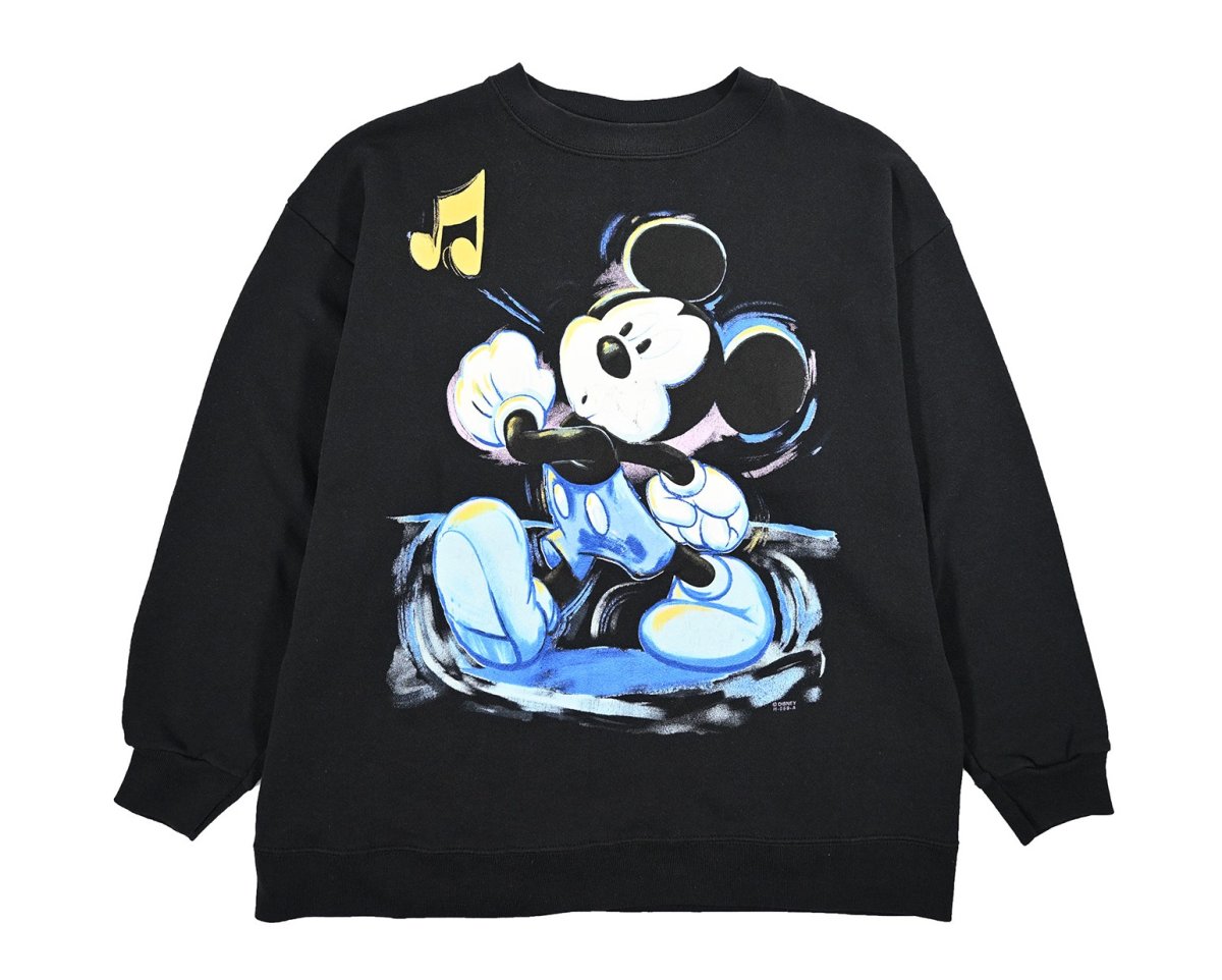 画像1: Used Disney Print Sweat Shirt made in USA (1)
