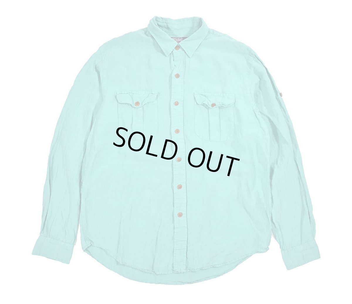 画像1: Used Polo Ralph Lauren Linen/Silk Shirt (1)