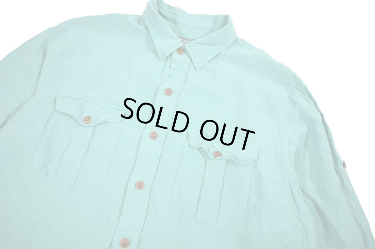 画像2: Used Polo Ralph Lauren Linen/Silk Shirt (2)