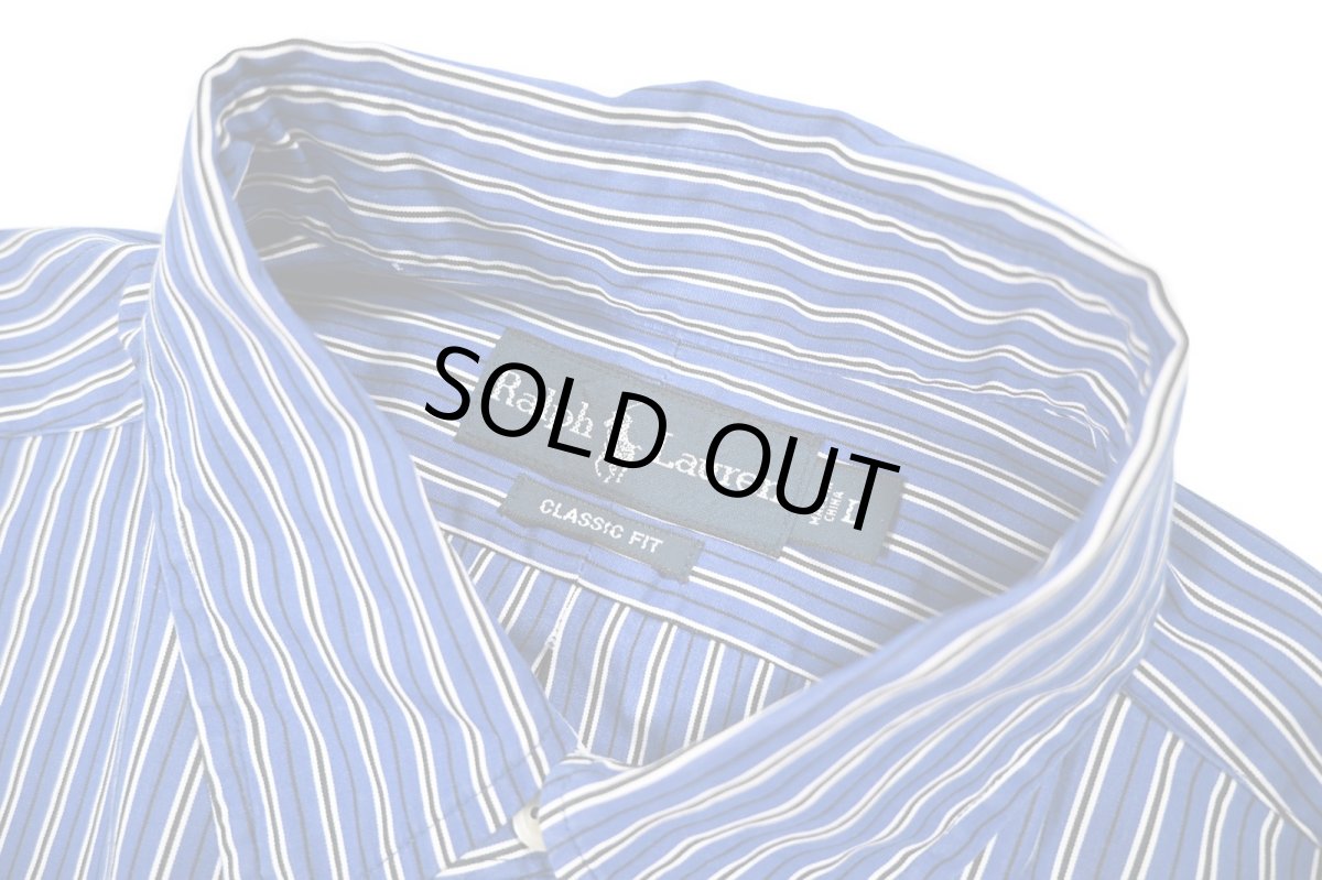 画像4: Used Ralph Lauren Stripe B/D Shirt "Classic Fit" (4)