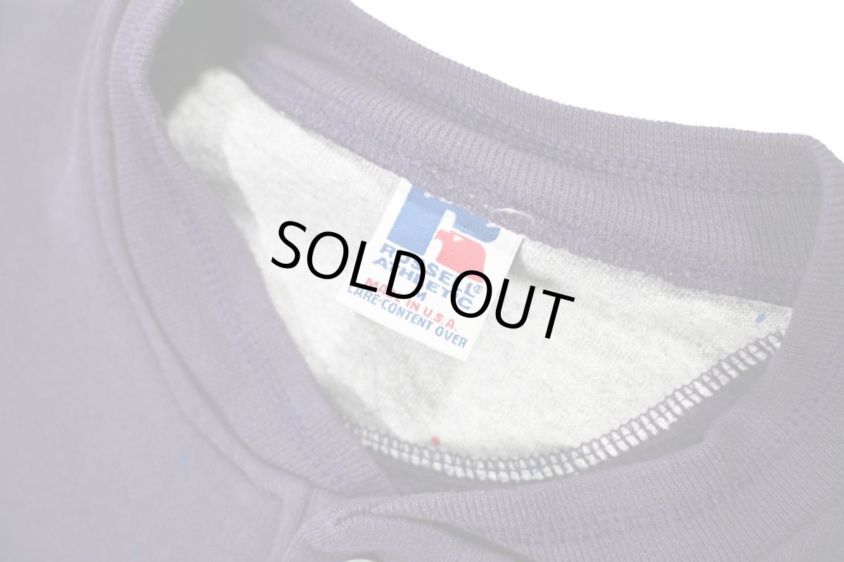 画像5: Used Russell Athletic Henley Neck Sweat Shirt made in USA (5)