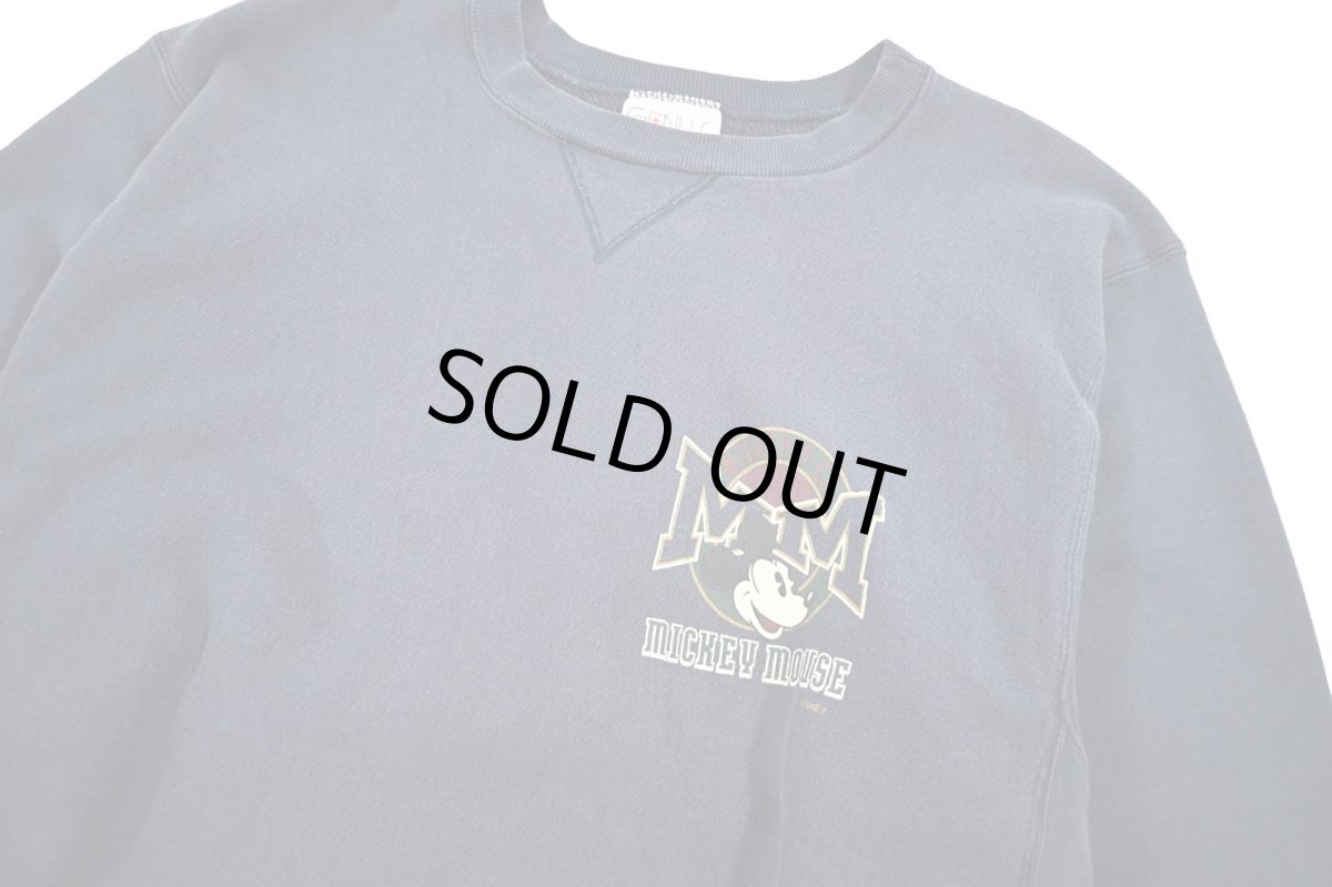 画像2: Used Genus Disney Print Sweat Shirt made in USA (2)