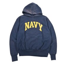 画像1: Used Us Navy Sweat Hoodie made in USA (1)