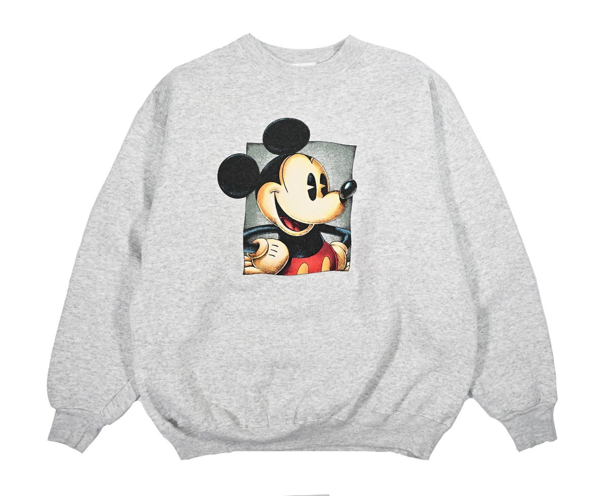 画像1: Used Disney Print Sweat Shirt made in USA (1)