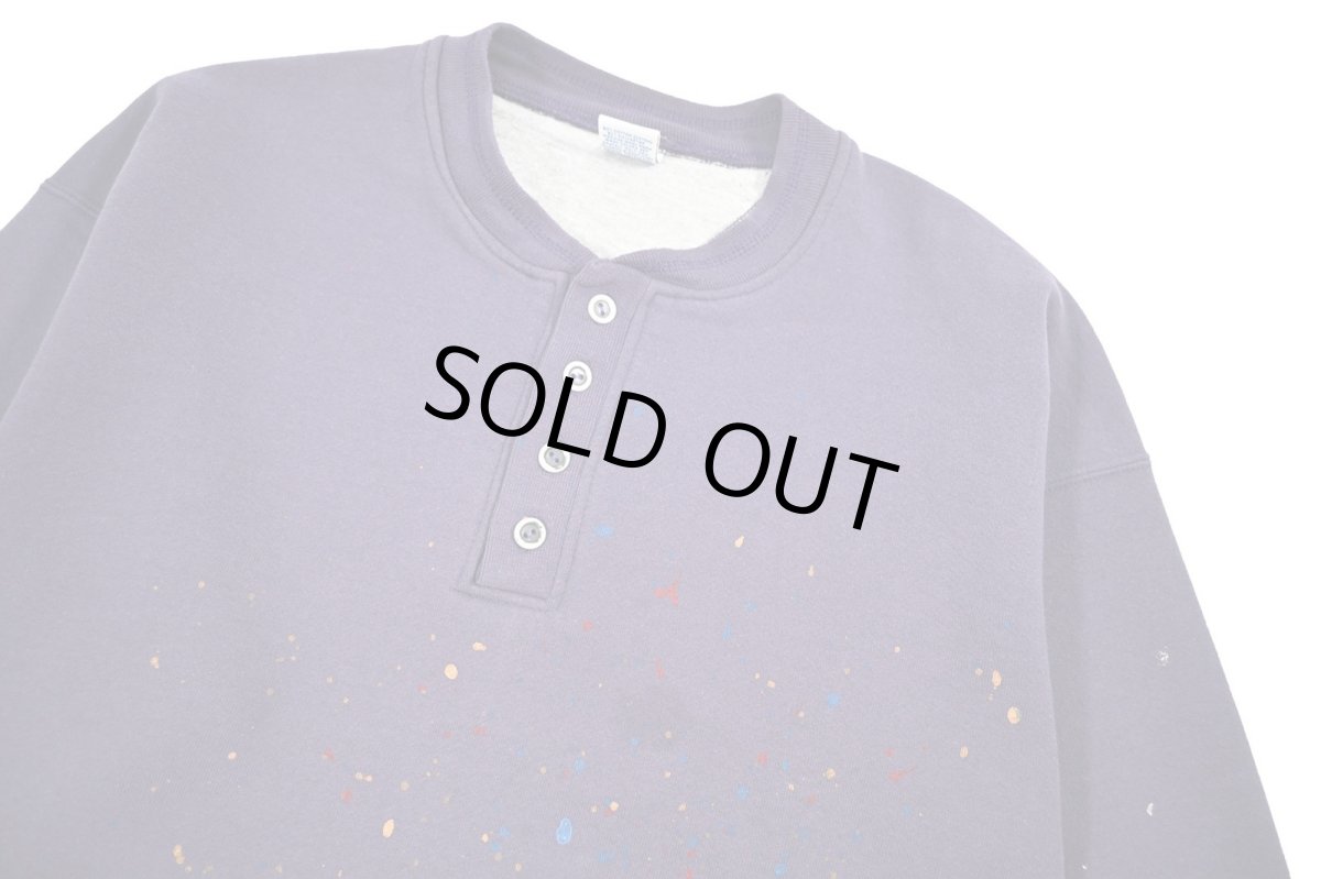 画像3: Used Russell Athletic Henley Neck Sweat Shirt made in USA (3)