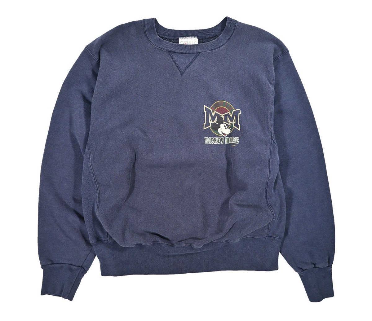 画像1: Used Genus Disney Print Sweat Shirt made in USA (1)