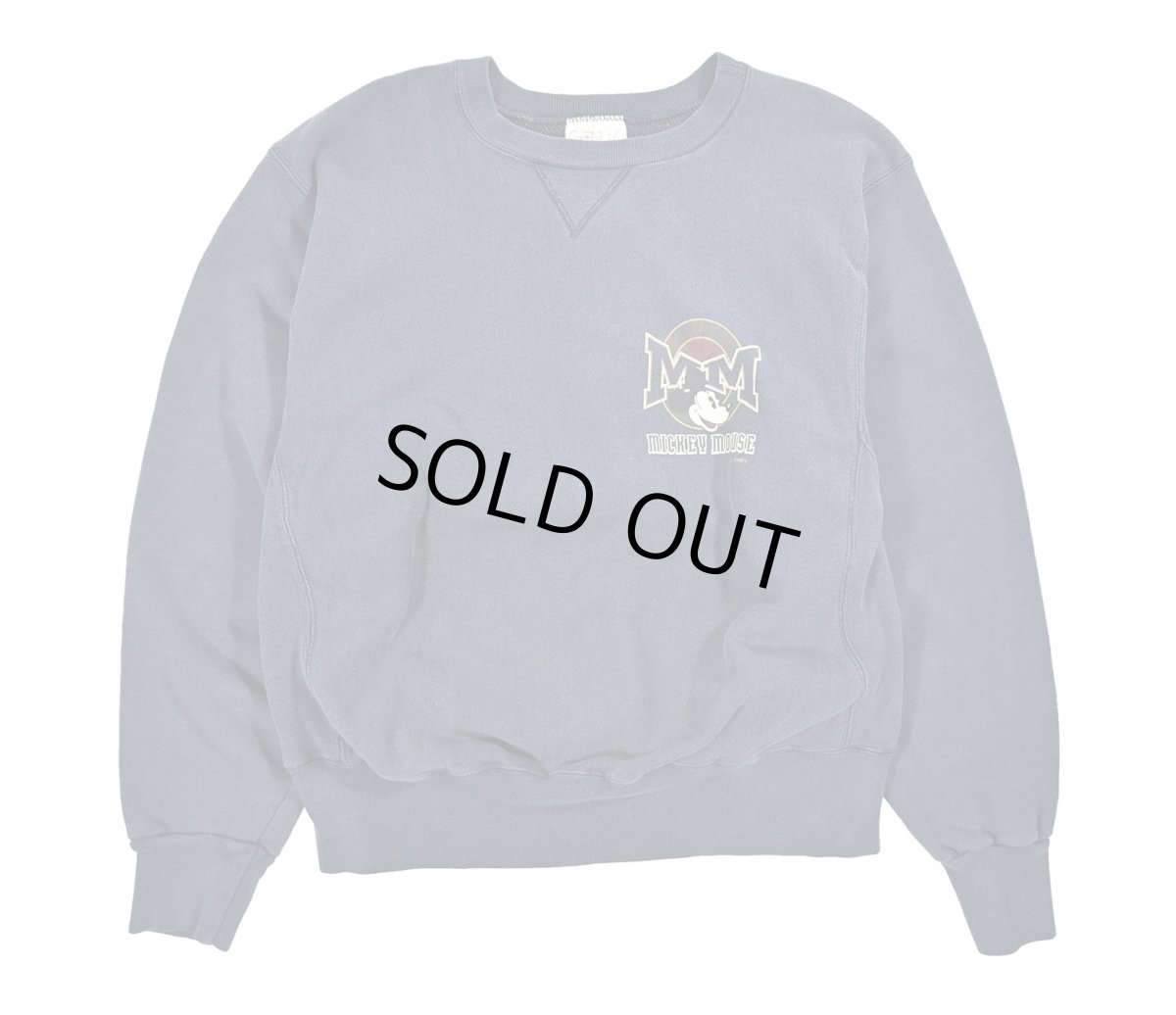 画像1: Used Genus Disney Print Sweat Shirt made in USA (1)
