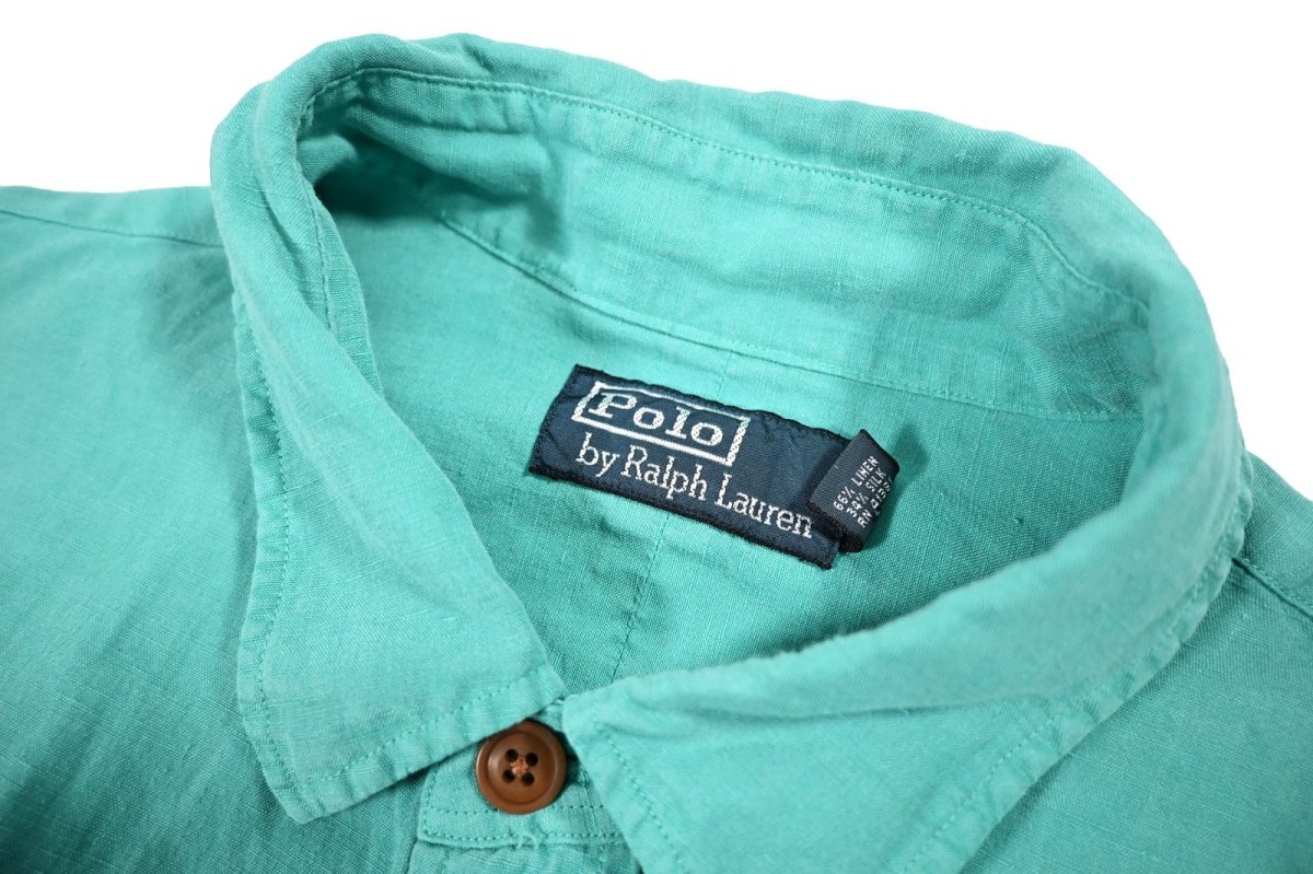 画像4: Used Polo Ralph Lauren Linen/Silk Shirt (4)