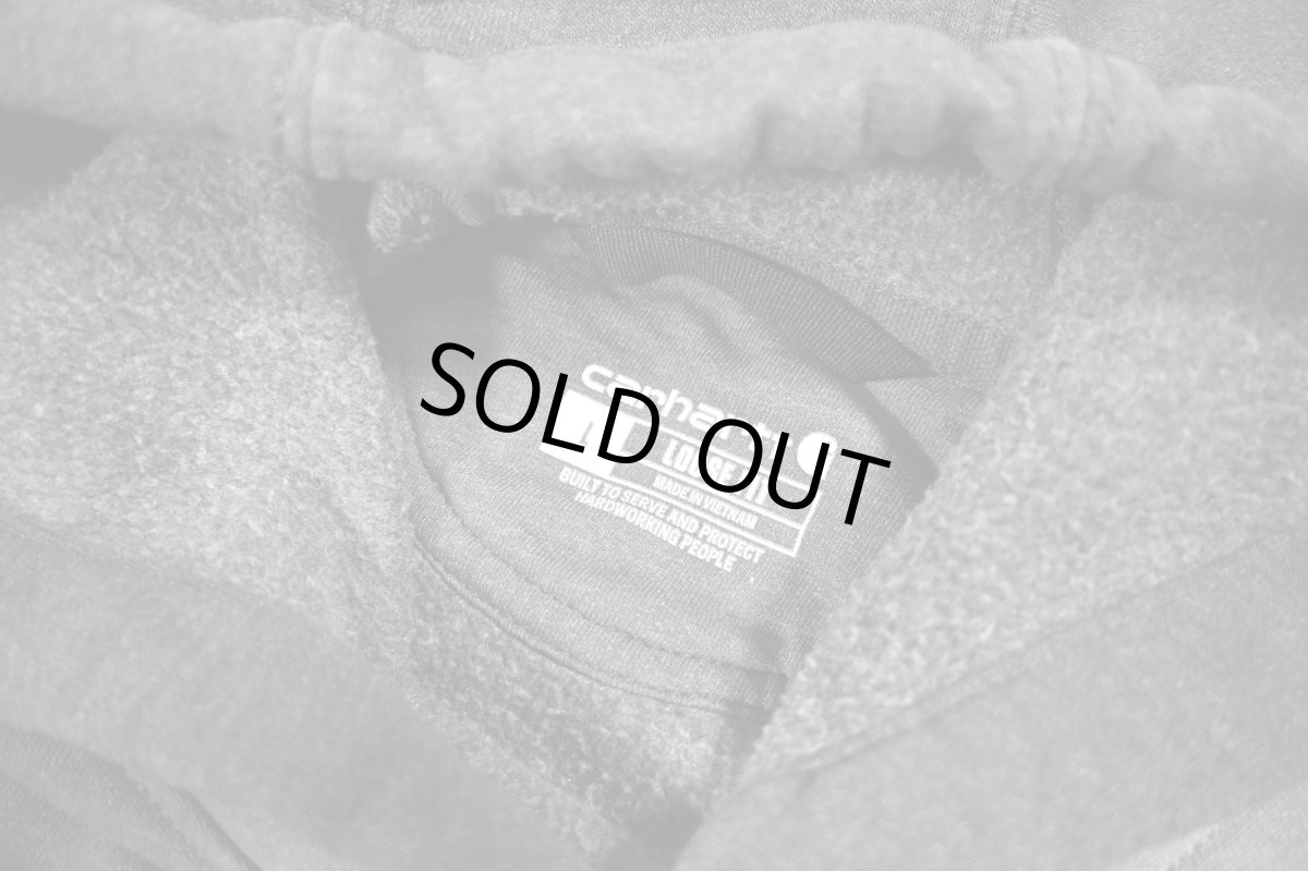 画像5: Used Carhartt Sweat Hoodie Fade Charcoal (5)