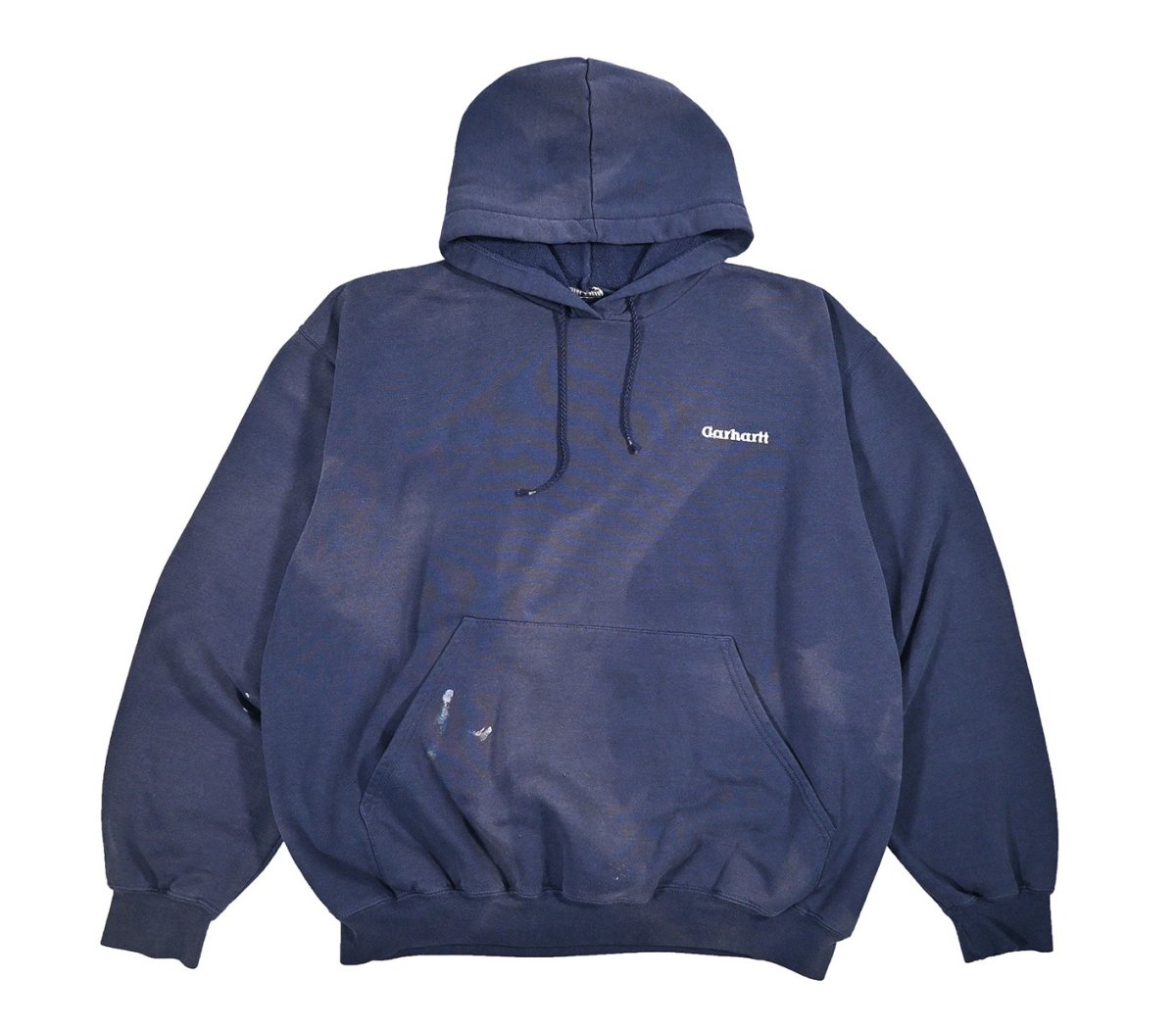 画像1: Used Carhartt Sweat Hoodie Fade Navy (1)