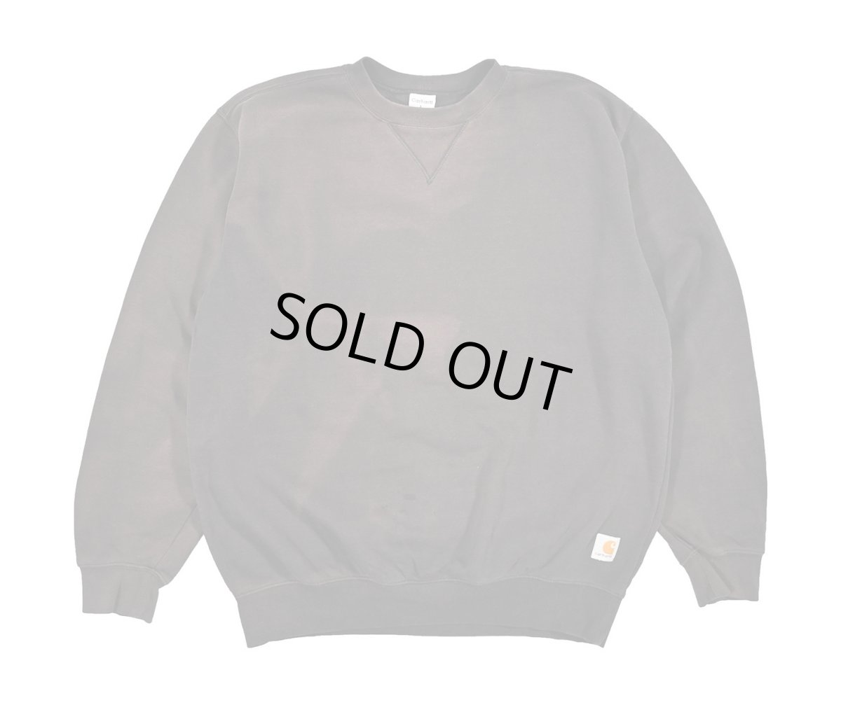 画像1: Used Carhartt Sweat Shirt Fade Black (1)