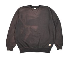 画像1: Used Carhartt Sweat Shirt Fade Black (1)