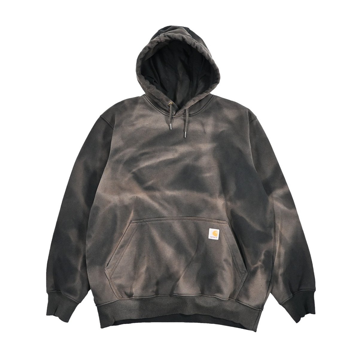 画像1: Used Carhartt Sweat Hoodie Fade Black (1)