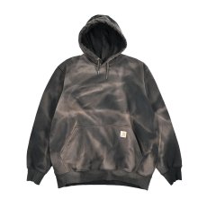 画像1: Used Carhartt Sweat Hoodie Fade Black (1)