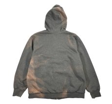 画像2: Used Carhartt Thermal Lined Zip Sweat Hoodie Fade Charcoal (2)