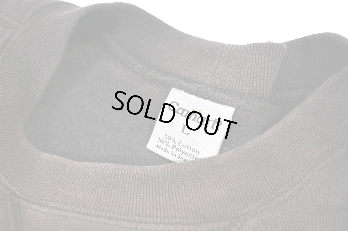 画像5: Used Carhartt Sweat Shirt Fade Black (5)