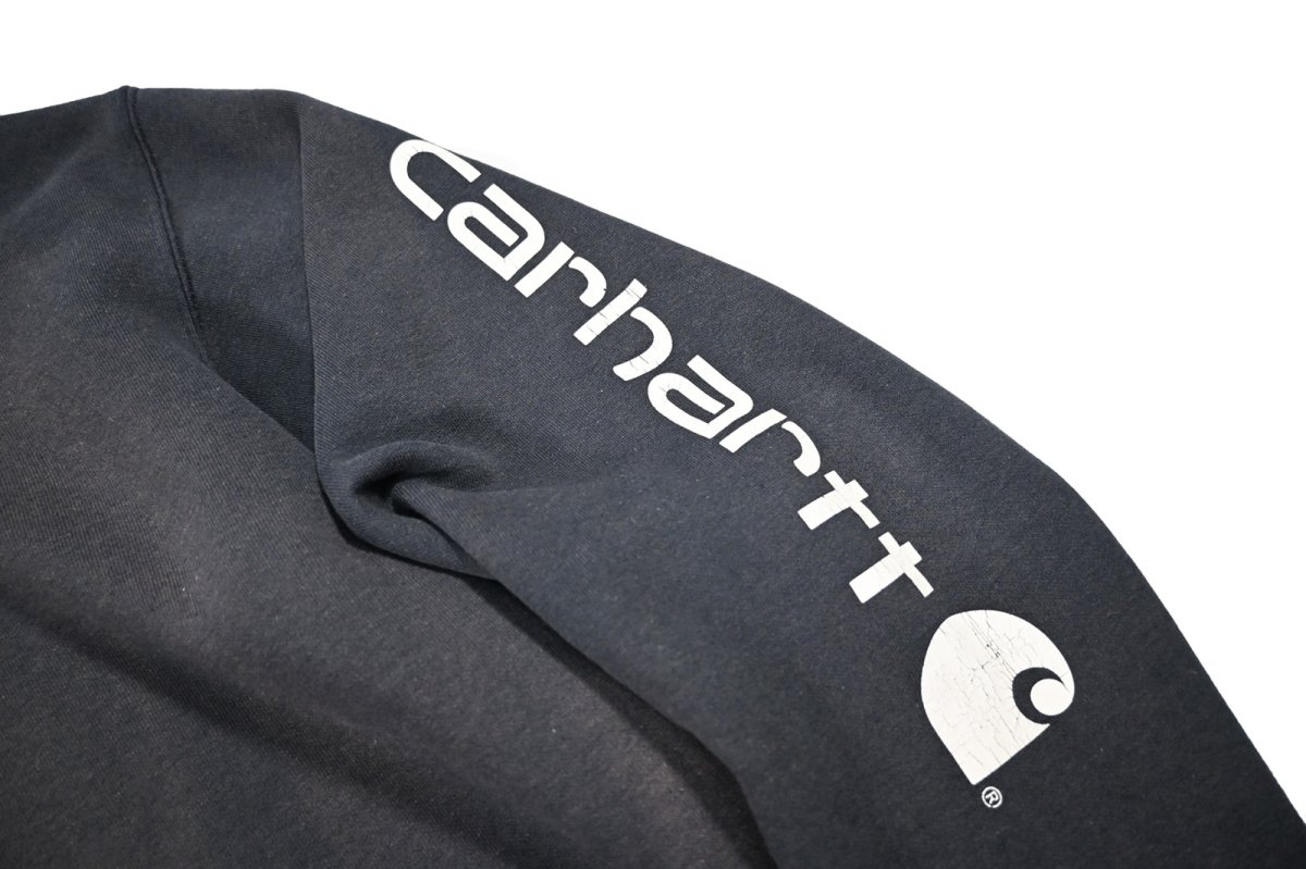 画像5: Used Carhartt Sweat Hoodie Fade Navy (5)