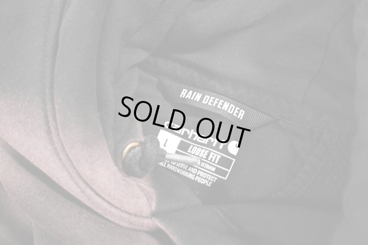 画像5: Used Carhartt Sweat Hoodie Fade Black (5)