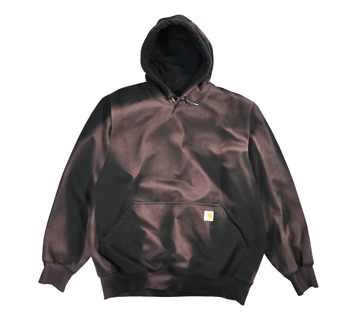 画像1: Used Carhartt Sweat Hoodie Fade Black (1)