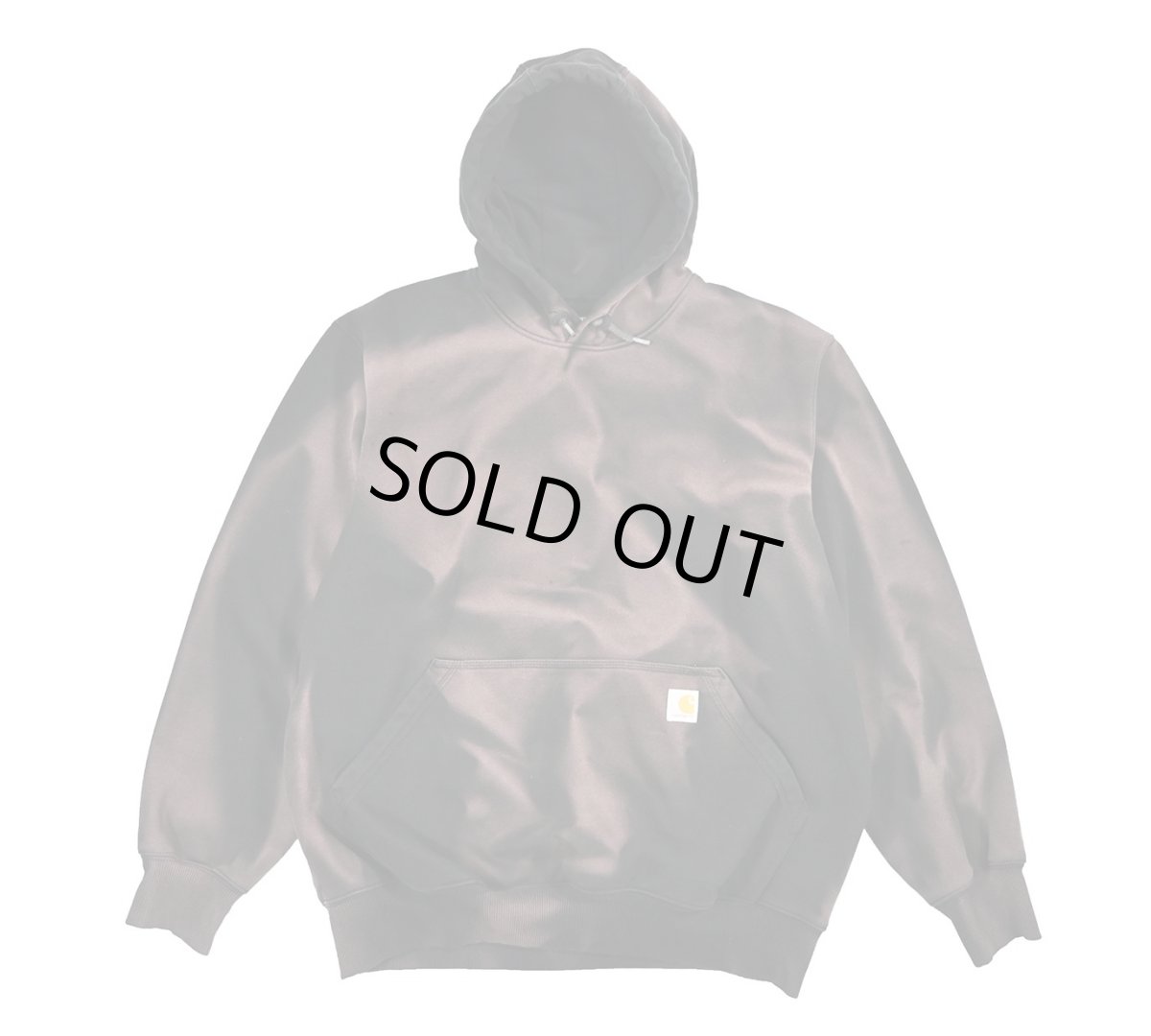 画像1: Used Carhartt Sweat Hoodie Fade Black (1)