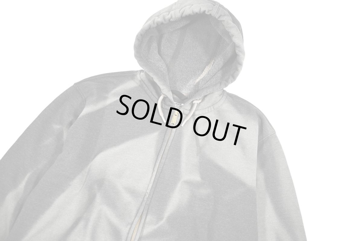 画像3: Used Carhartt Zip Sweat Hoodie Fade Charcoal (3)