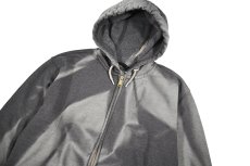 画像3: Used Carhartt Zip Sweat Hoodie Fade Charcoal (3)