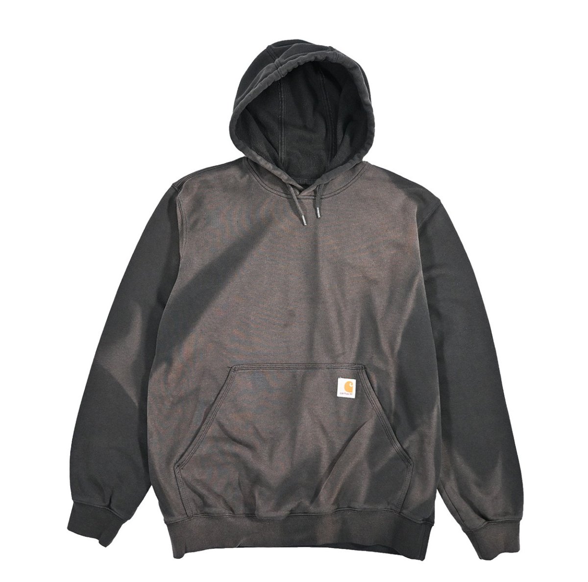 画像1: Used Carhartt Sweat Hoodie Fade Black (1)