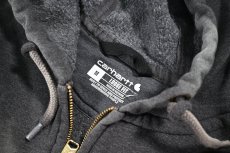 画像5: Used Carhartt Zip Sweat Hoodie Fade Charcoal (5)