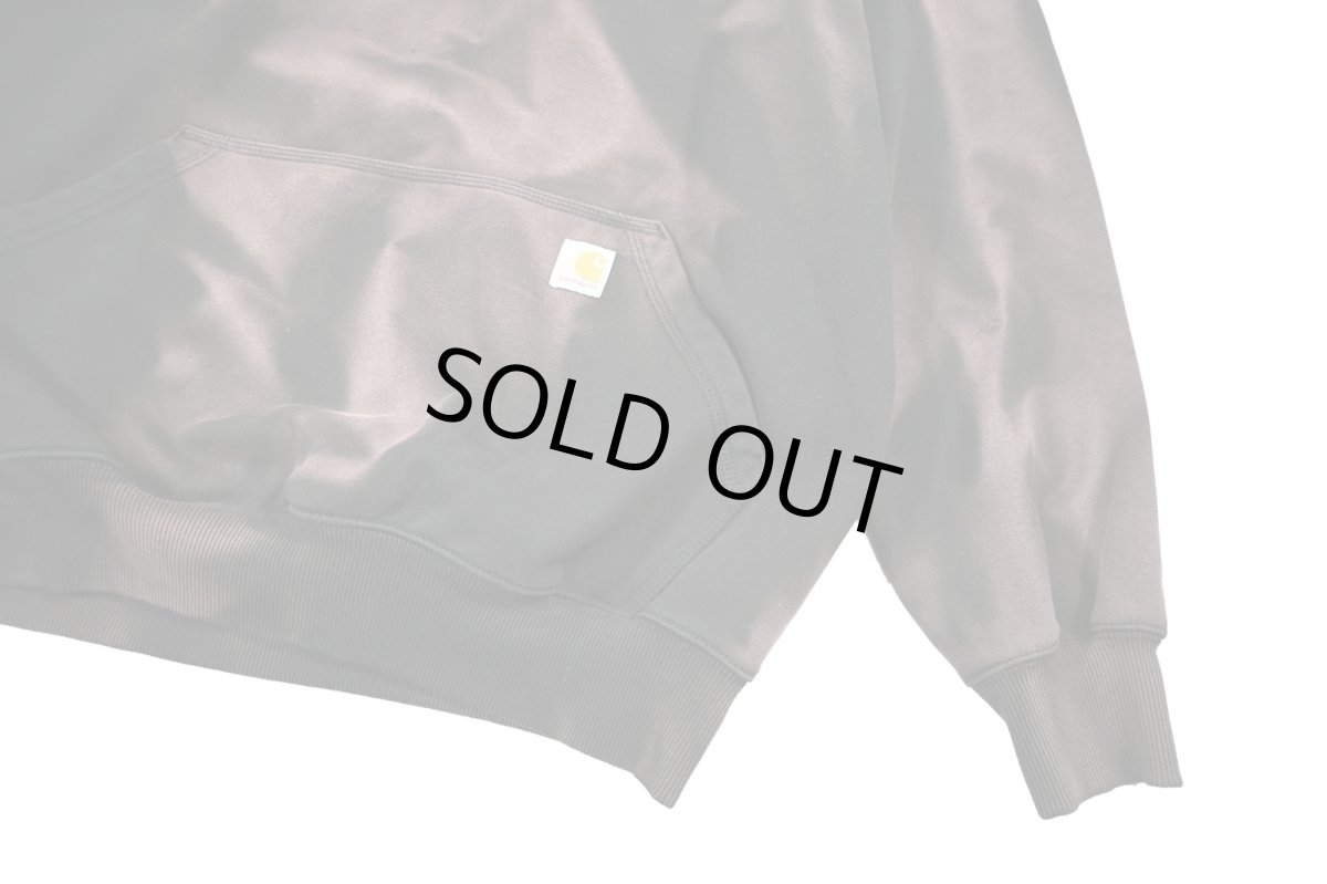 画像4: Used Carhartt Sweat Hoodie Fade Black (4)