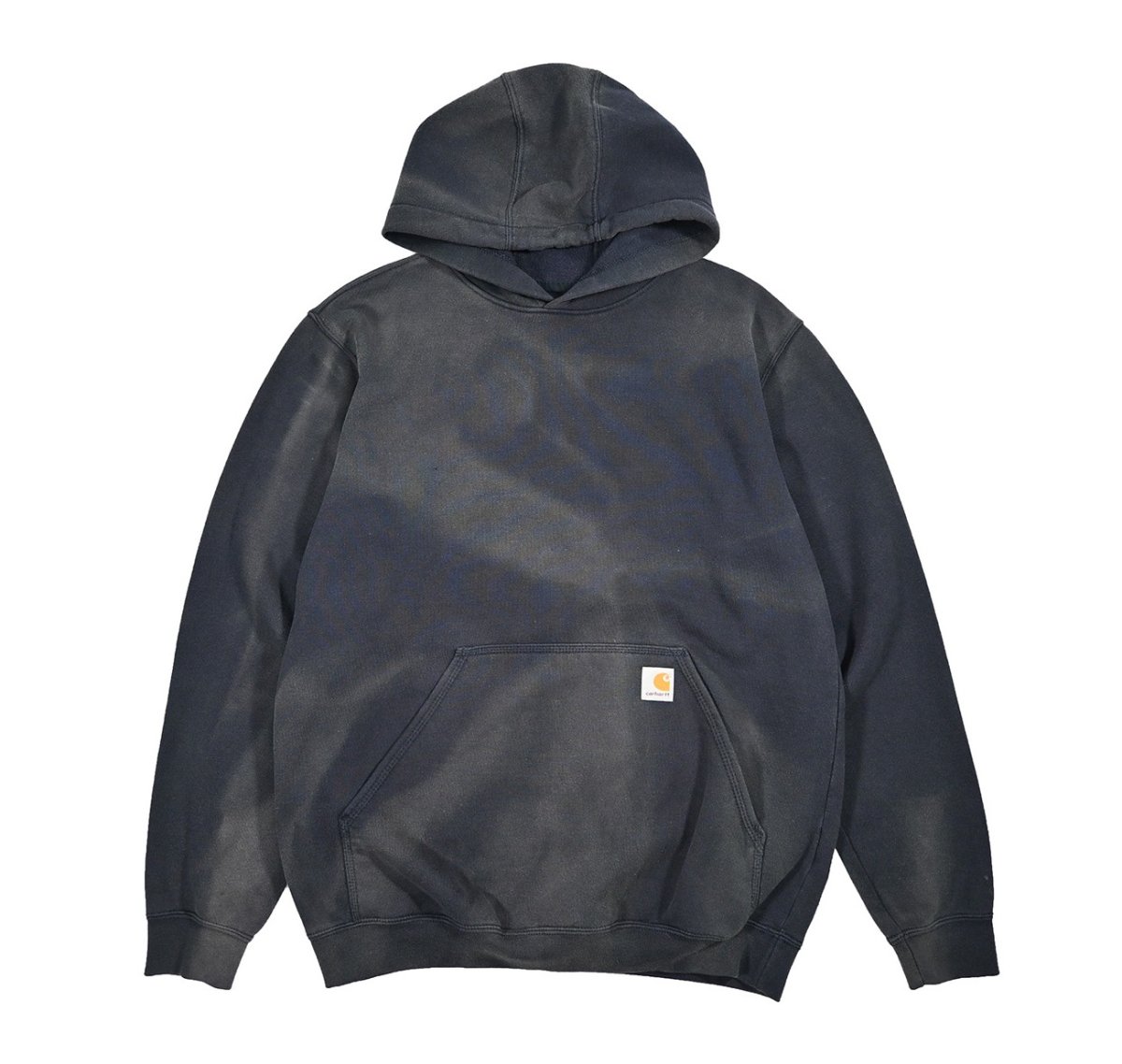 画像1: Used Carhartt Sweat Hoodie Fade Navy (1)