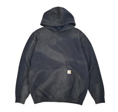 画像1: Used Carhartt Sweat Hoodie Fade Navy (1)