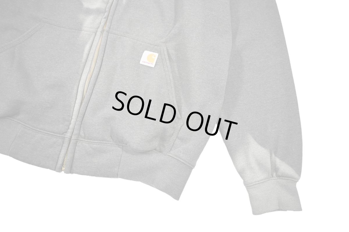 画像4: Used Carhartt Zip Sweat Hoodie Fade Charcoal (4)