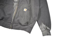 画像4: Used Carhartt Zip Sweat Hoodie Fade Charcoal (4)