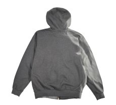 画像2: Used Carhartt Zip Sweat Hoodie Fade Charcoal (2)