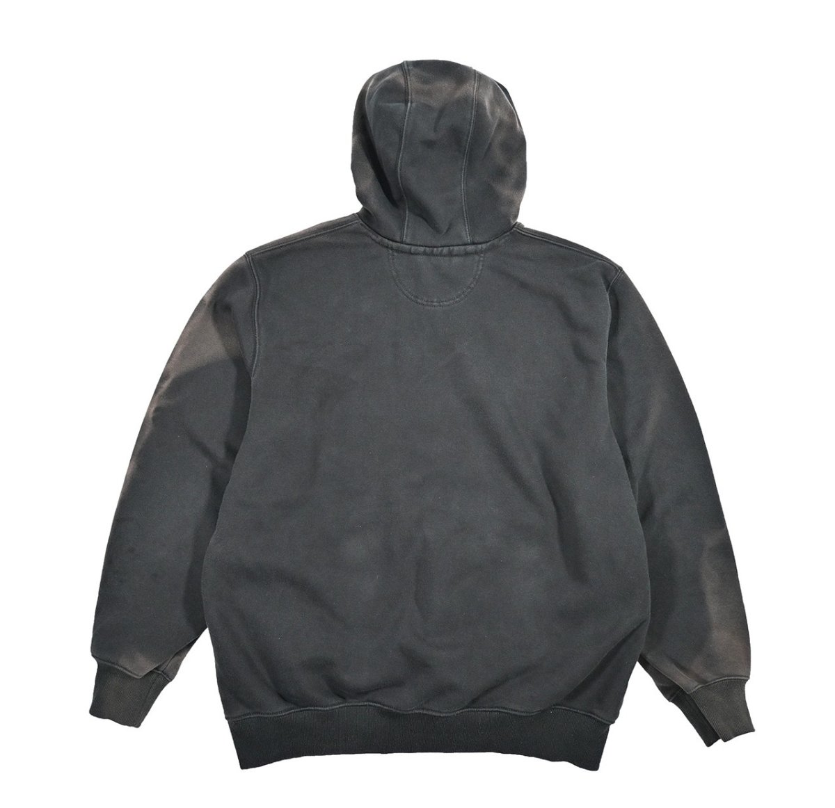 画像2: Used Carhartt Sweat Hoodie Fade Black (2)